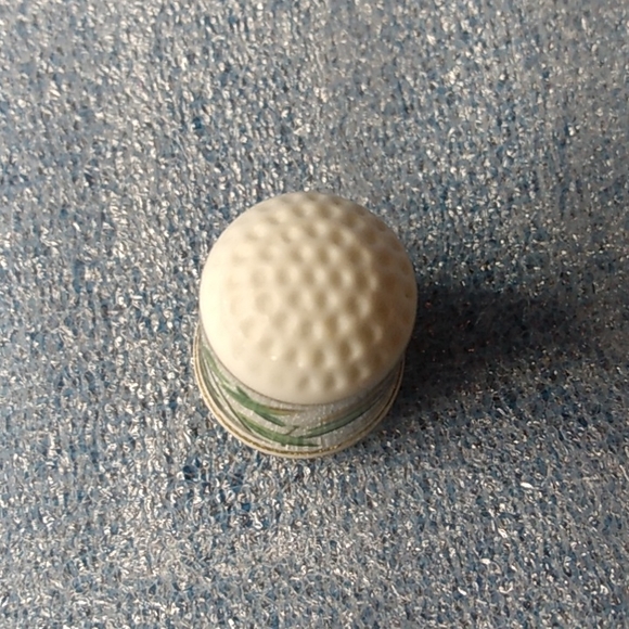 Franklin Porcelain 1979 Thimble Birds Flowers Green Woodpecker Picus Viridis - Picture 3 of 4